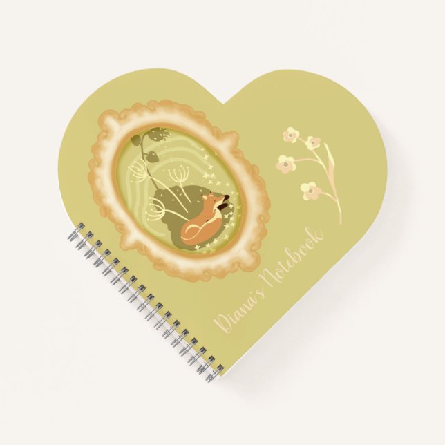 Cuaderno Personalizado de Fox Durmiente (Anverso)