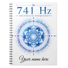 Cuaderno personalizado de frecuencia Solfeggio 741