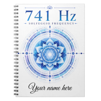 Cuaderno personalizado de frecuencia Solfeggio 741