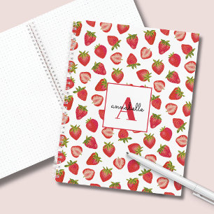 Cuaderno Personalizado de Fresa de Verano con Mono