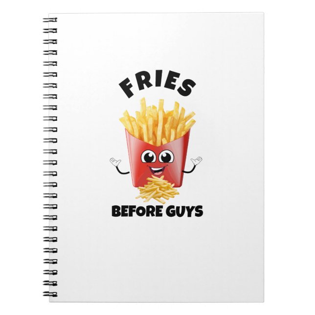 Cuaderno Personalizado De Fries Franceses Cuidados Hoodie & (Frente)