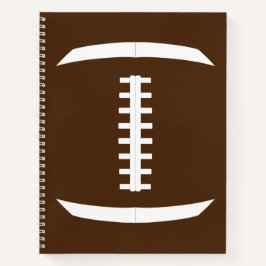 Cuaderno Personalizado de fútbol americano Deportes de colo