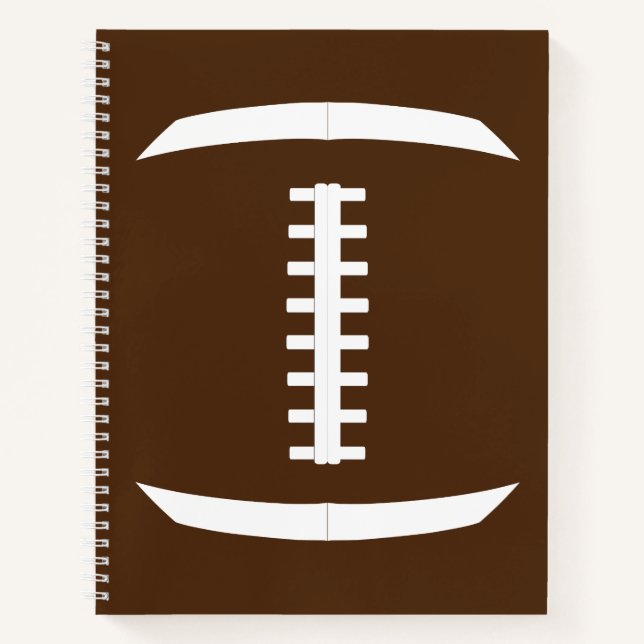 Cuaderno Personalizado de fútbol americano Deportes de colo (Anverso)
