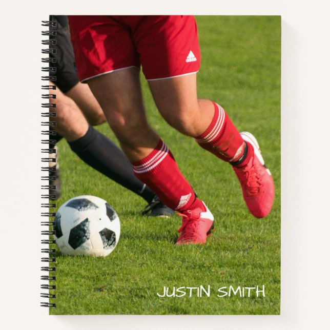 Cuaderno Personalizado de Fútbol para Jugadores (Anverso)