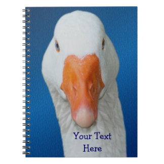 Cuaderno Personalizado de ganso blanco