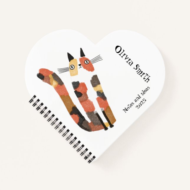 Cuaderno Personalizado de gato bonito (Anverso)