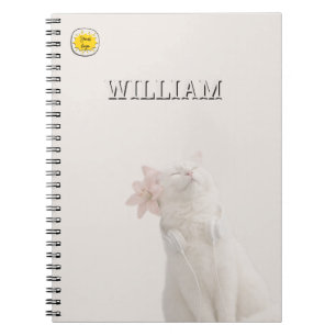Cuaderno personalizado de gato mascota con foto
