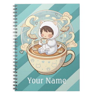 Cuaderno personalizado de gato para escritores est