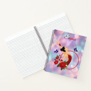 Cuaderno personalizado de gimnasta