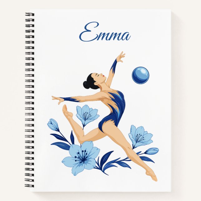 Cuaderno personalizado de gimnasta (Anverso)