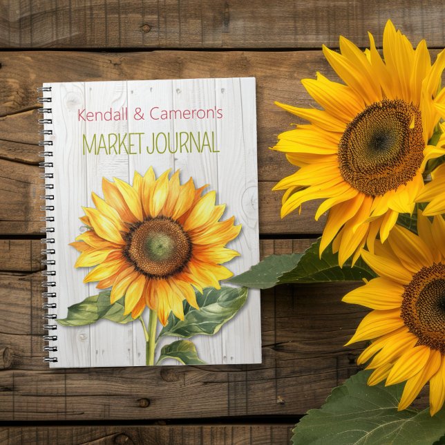 Cuaderno Personalizado de Girasol para Mercado de  (Subido por el creador)
