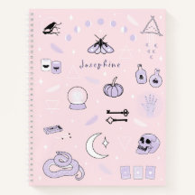Cuaderno personalizado de Halloween de bruja