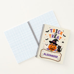 Cuaderno personalizado de Halloween para niños con