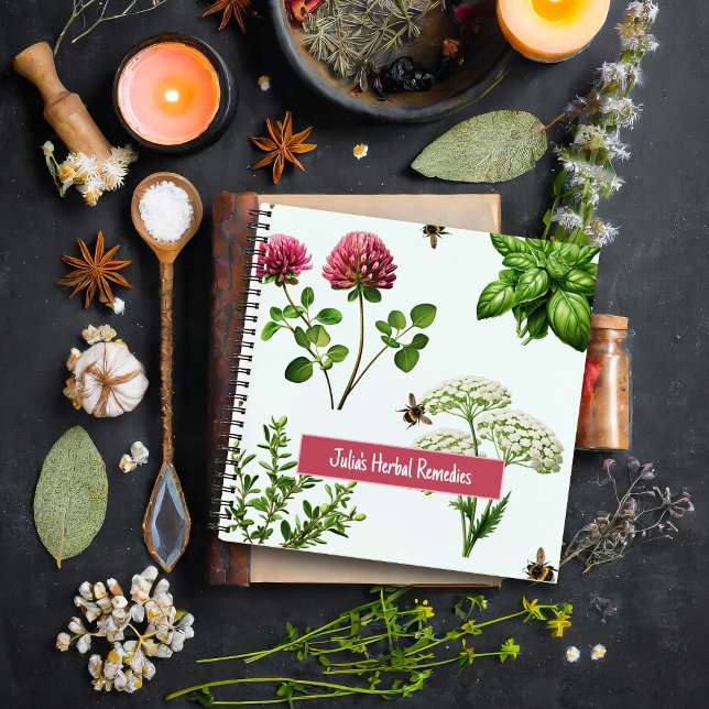Cuaderno personalizado de hierbas medicinales con  (Subido por el creador)