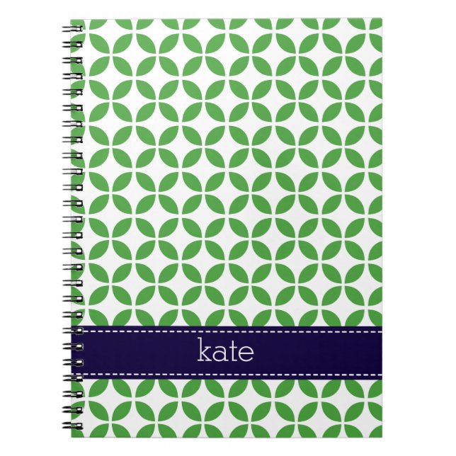 Cuaderno Personalizado de hojas modernas (Frente)