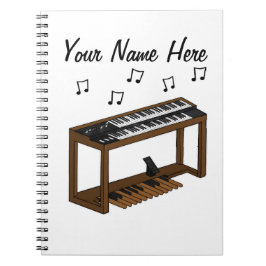 Cuaderno Personalizado de Jazz Organ Organist Music Teacher