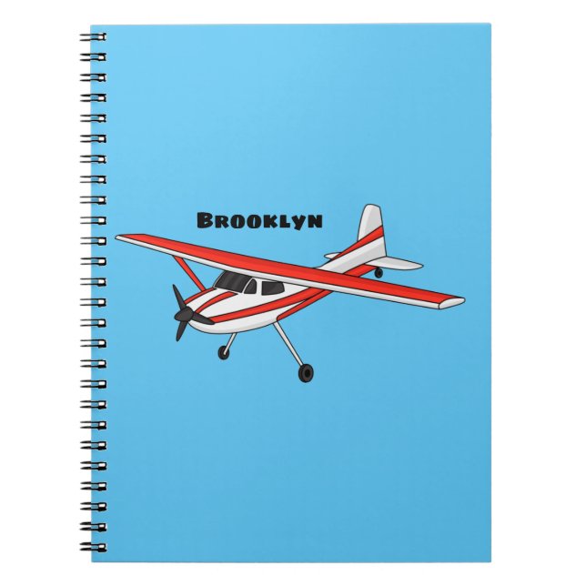 Cuaderno Personalizado de la aeronave de engranajes de tric (Frente)