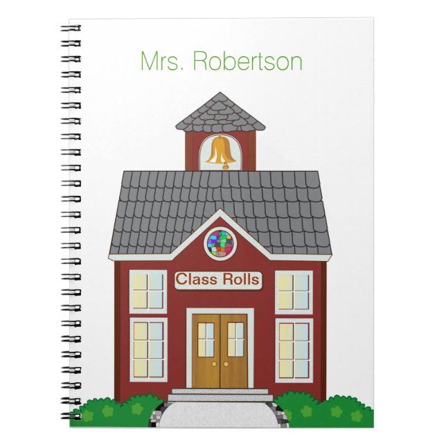 Cuaderno personalizado de la casa del maestro (Frente)