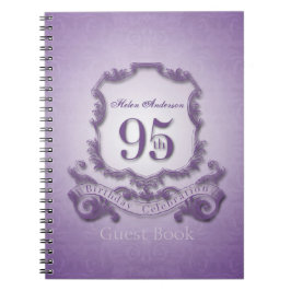 Cuaderno personalizado de la celebración del cumpleaños 95 