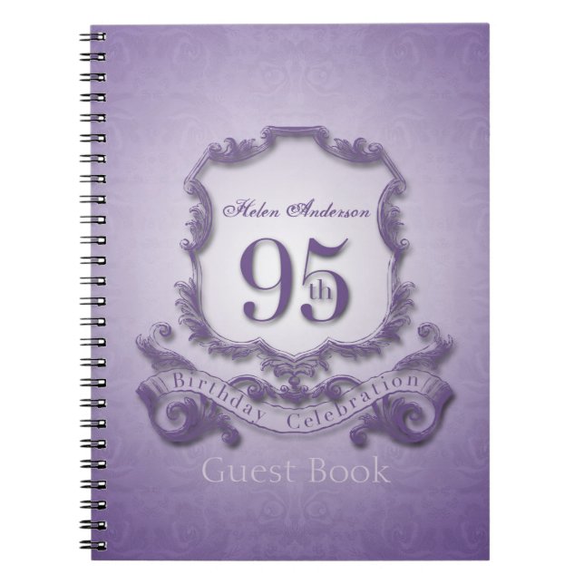 Cuaderno personalizado de la celebración del cumpleaños 95  (Frente)