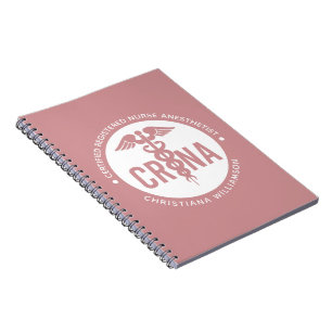Cuaderno Personalizado de la CRNA Certificado de enfermero