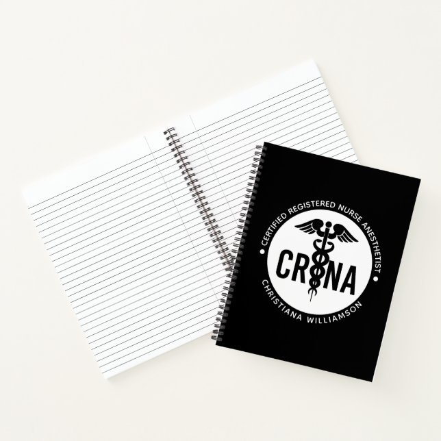 Cuaderno Personalizado de la CRNA Certificado de enfermero  (Interior)