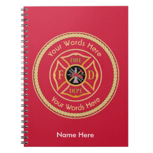 Cuaderno Personalizado de la Cruz de Bomberos
