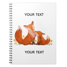 Cuaderno Personalizado de la Familia de Zorros en