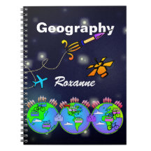 Cuaderno personalizado de la geografía