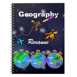 Cuaderno personalizado de la geografía
