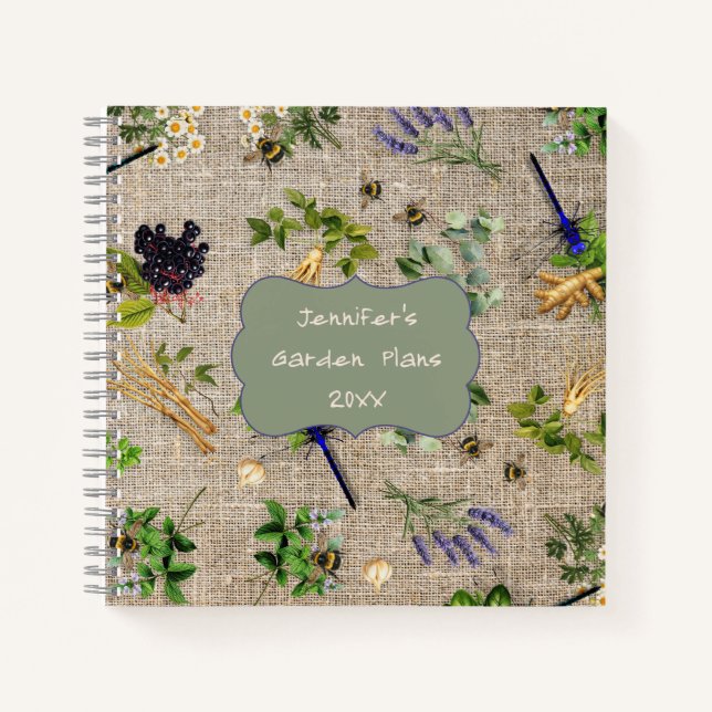 Cuaderno Personalizado de la Granja Jardín de Hier (Anverso)