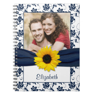 Cuaderno personalizado de la Marina del Sol Damask