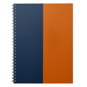 Cuaderno Personalizado de la Marina y el Naranja quemado