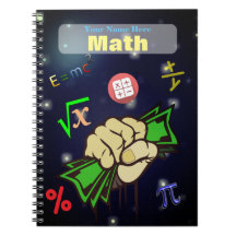 Cuaderno personalizado de la matemáticas