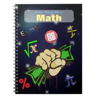 Cuaderno personalizado de la matemáticas