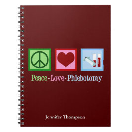Cuaderno Personalizado de la oficina de Phlebotomist Peace