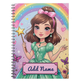 Cuaderno Personalizado de la Princesa Arcoíris