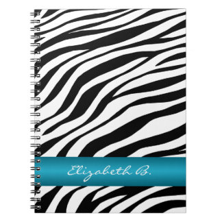 Cuaderno personalizado de la raya azul del