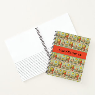 Cuaderno Personalizado de las tarjetas Tarot de época Sun