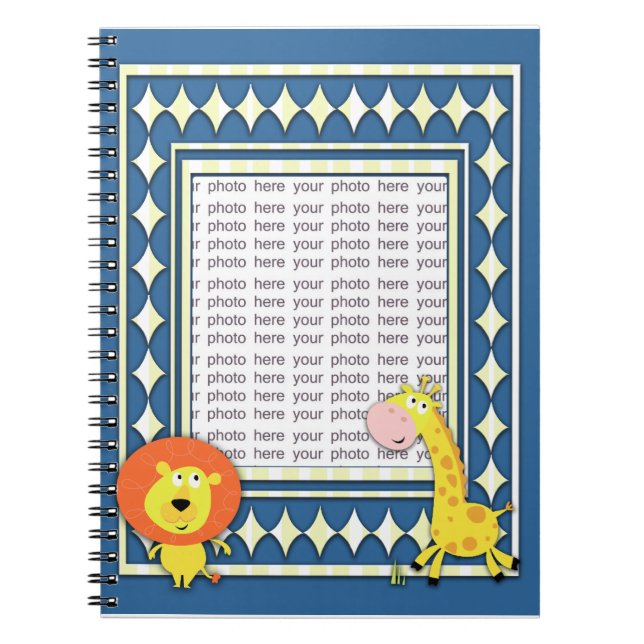 Cuaderno Personalizado de León y Jirafa - Agregar  (Frente)