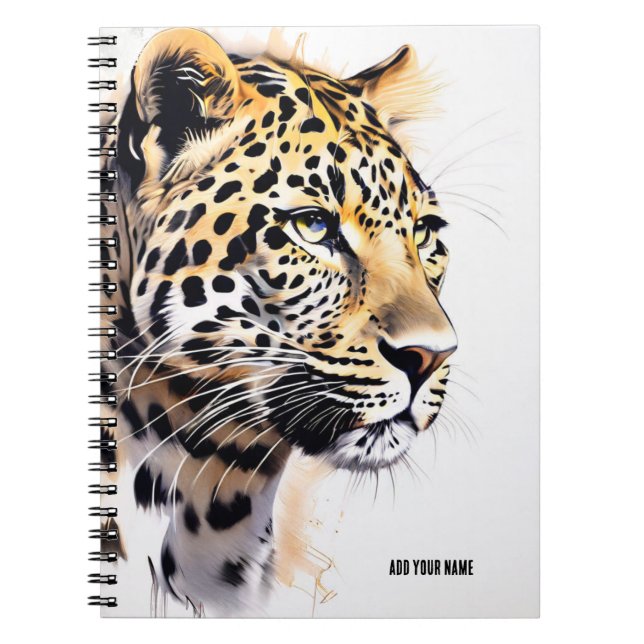 Cuaderno Personalizado de Leopardo (Frente)