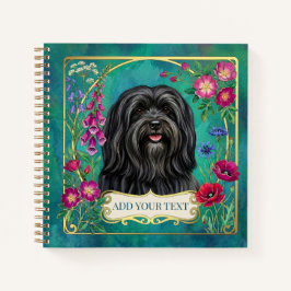 Cuaderno personalizado de Lhasa Apso negro