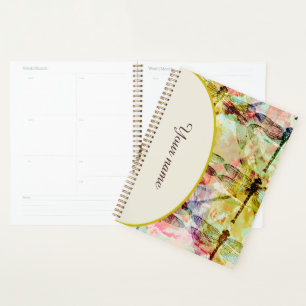 Cuaderno personalizado de libélulas abstractas