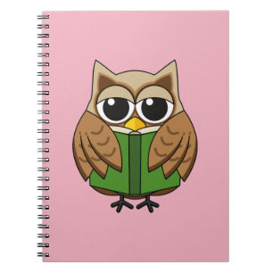 Cuaderno Personalizado de libros de lectura de Lechuza de B