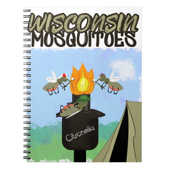 Cuaderno Personalizado de los mosquitos de Wisconsin - Acam (Frente)