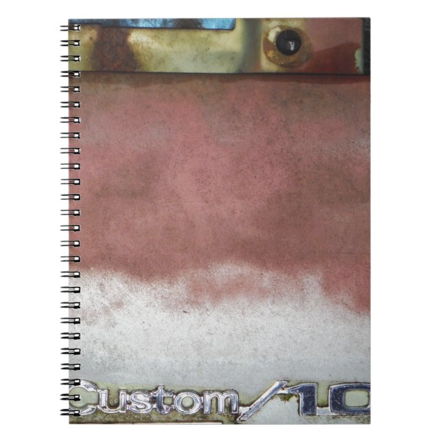 Cuaderno personalizado de lujo rosa y blanco (Frente)