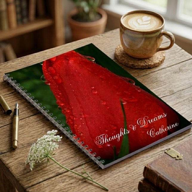 Cuaderno Personalizado de Macro Foto de Tulipán Ro (Subido por el creador)