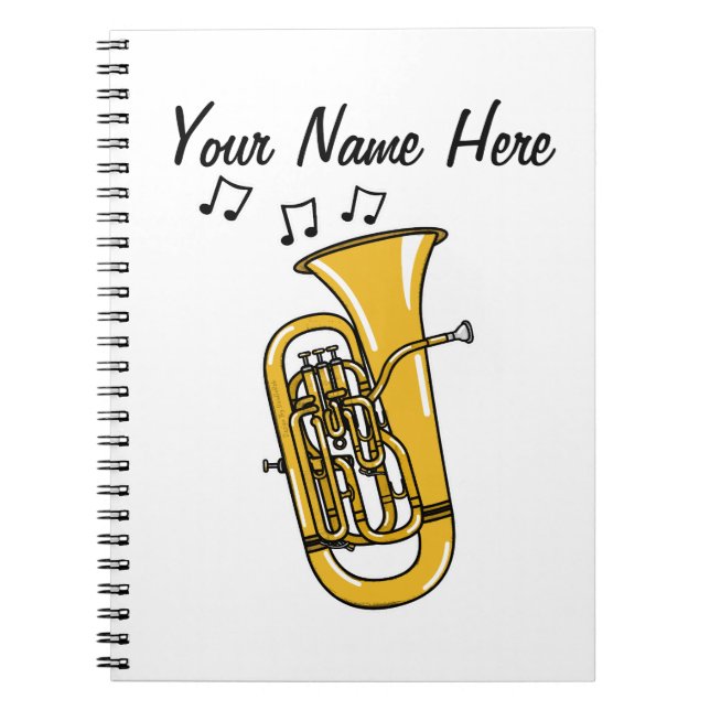Cuaderno Personalizado de Maestría de Música de Eufonio Bra (Frente)