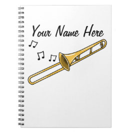 Cuaderno Personalizado de maestro de música trombone brass