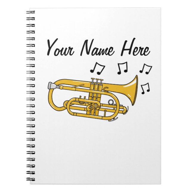 Cuaderno Personalizado de Maestros de Música Cornet Brass (Frente)